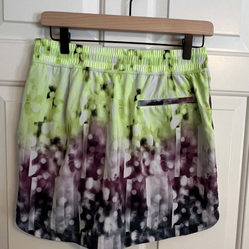 Slazenger Women's Printed‎ Golf Skort Neon Yellow and Purple S - Picture 2 of 7
